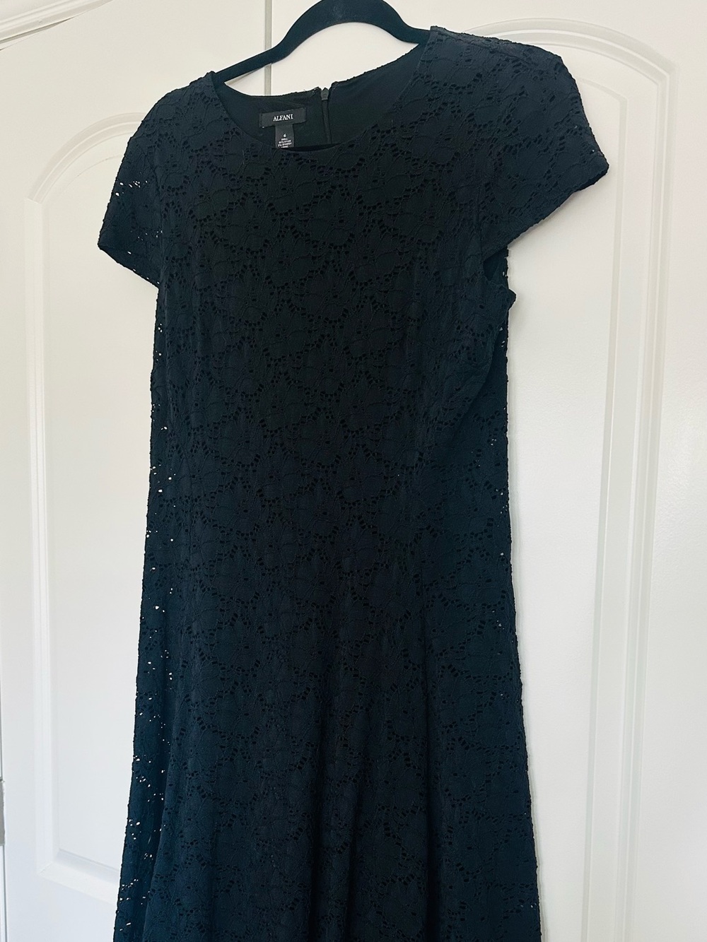 Alfani Black Eyelet Dress
